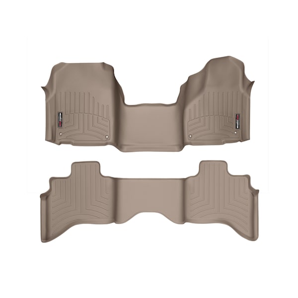 Weathertech Front and Rear Floorliners - Over The Hump, 454641-452162 454641-452162 - main
